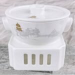 Build Dreams in Penglai Double-Handled Lidded Tea Cup with Square Tea Warmer Set