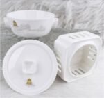 Build Dreams in Penglai Double-Handled Lidded Tea Cup with Square Tea Warmer Set - Image 2