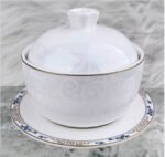 Qingcheng Linglong - Nanhai Lidded Tea Cup & Saucer Set