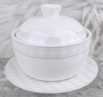 Modern Radiance‑South Sea Stew Pot With Saucer