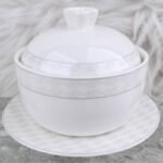 Modern Radiance‑South Sea Stew Pot With Saucer