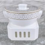 "Golden Age" Two-Handled Lidded Tureen + Square Stove