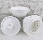Modern Radiance‑Double‑Ear Flat‑Lid Stew Pot With Square Warmer - Image 2