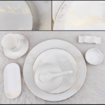 Understated Mountain Opulence‑Banquet Table Setting Complete Set